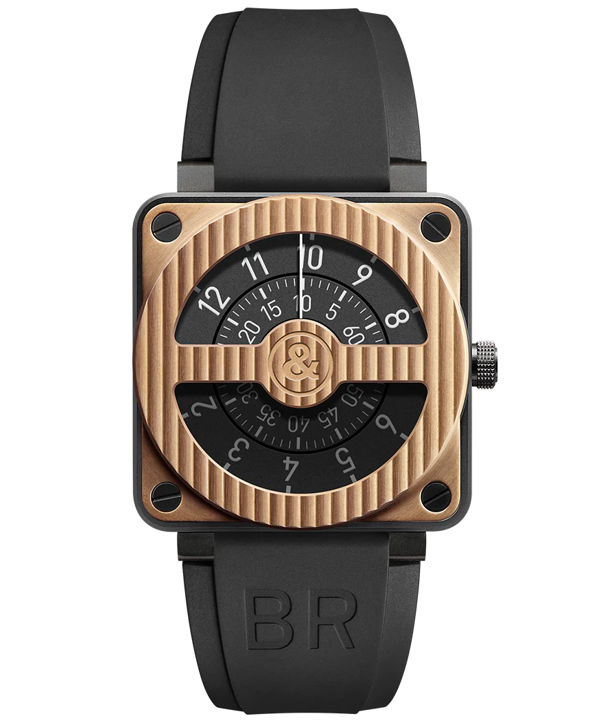 BR 01 COMPASS ROSE GOLD & CARBON