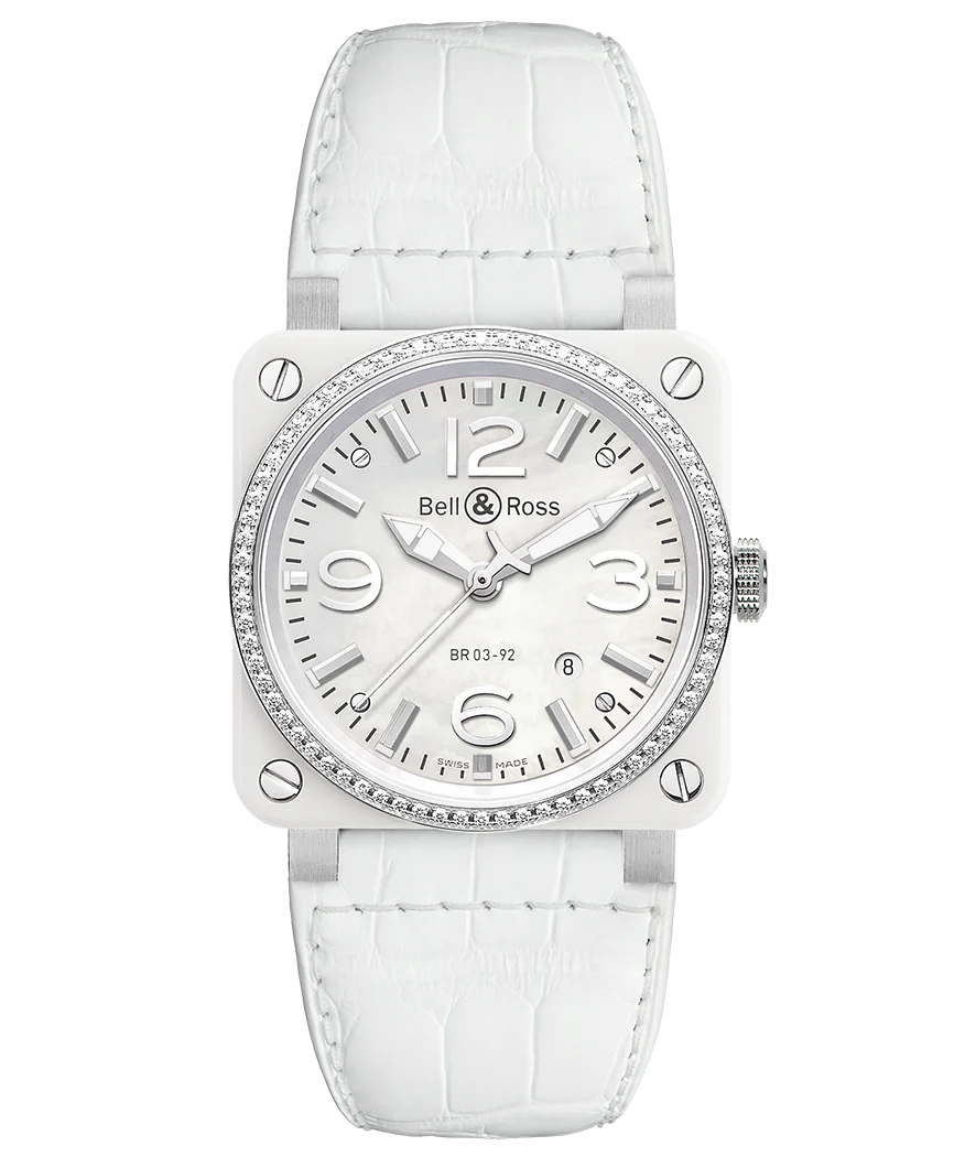 BR 03 WHITE CERAMIC DIAMONDS