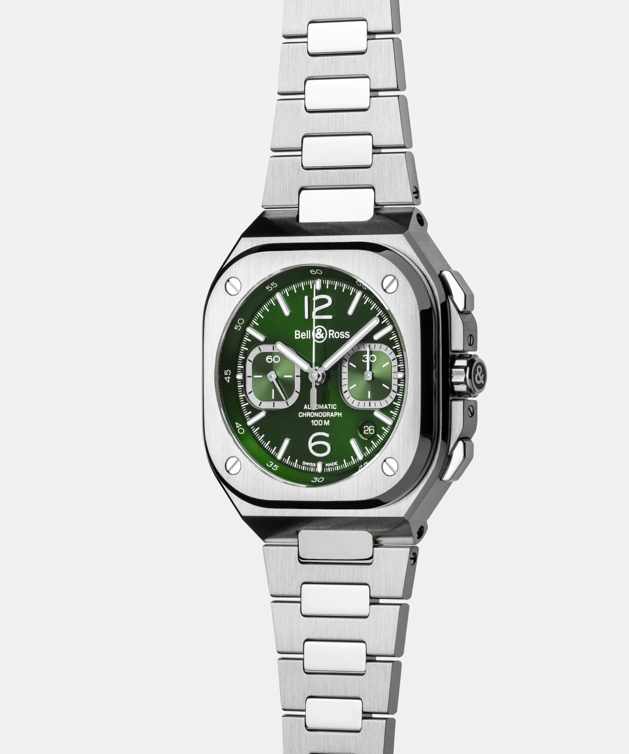 BR-05  chrono green steel - Image 3