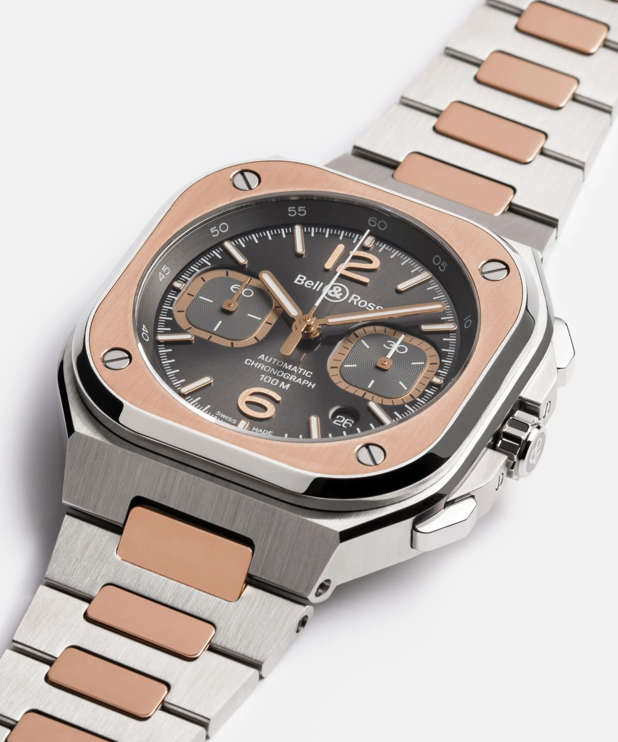 BR-05 Chrono Grey Steel & Gold - Image 3