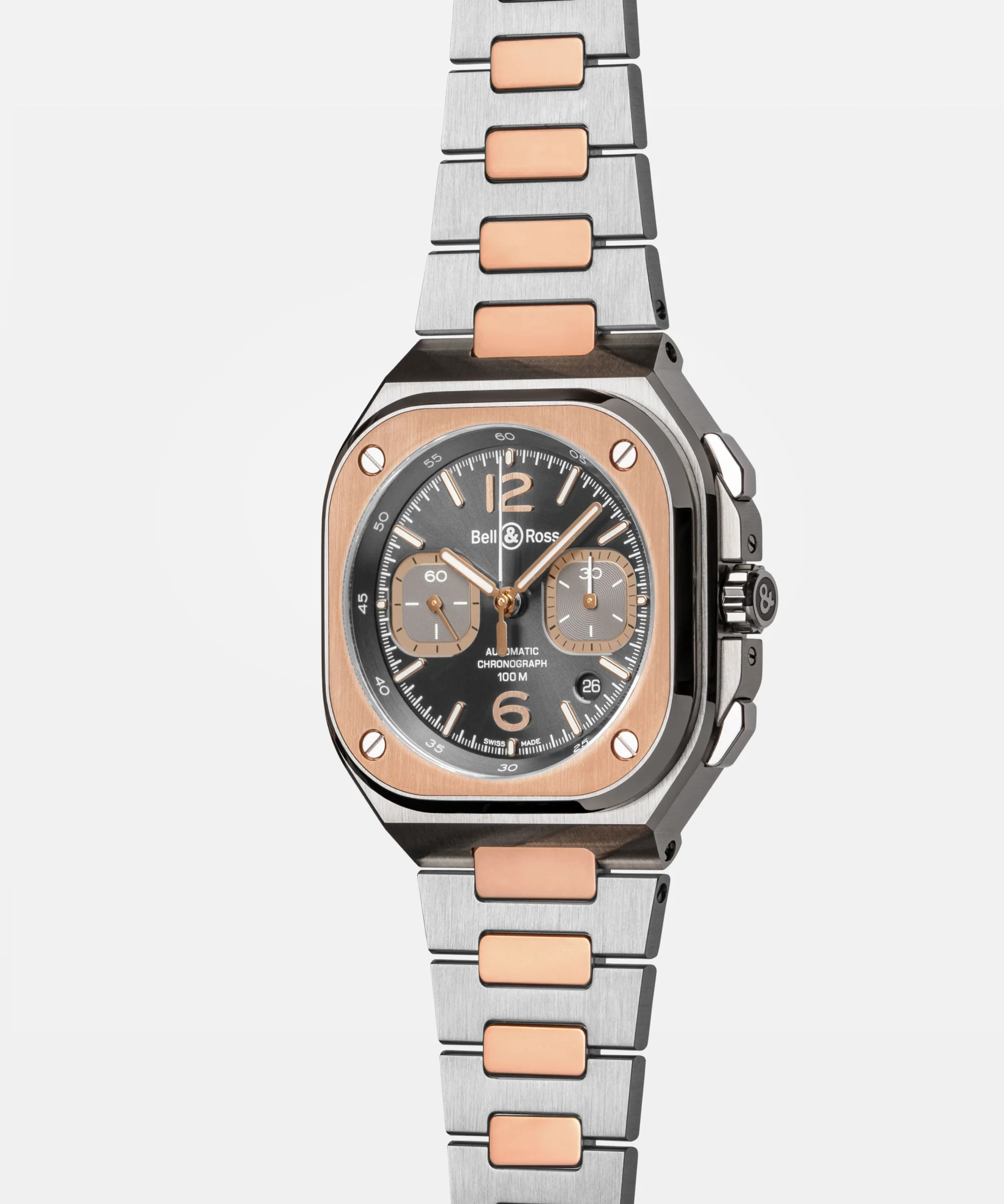 BR-05 Chrono Grey Steel & Gold - Image 4