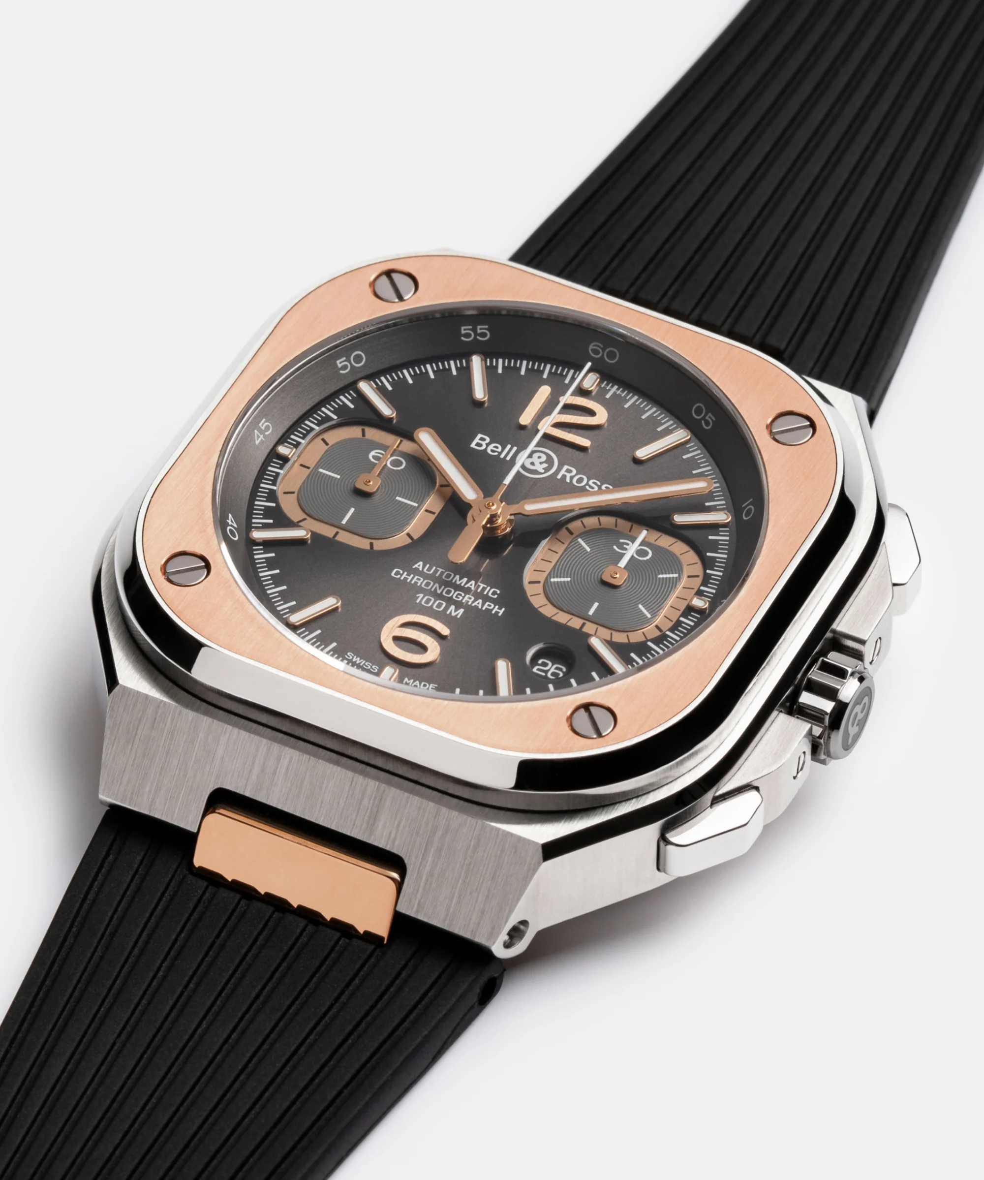 BR-05 Chrono Grey Steel & Gold - Image 3