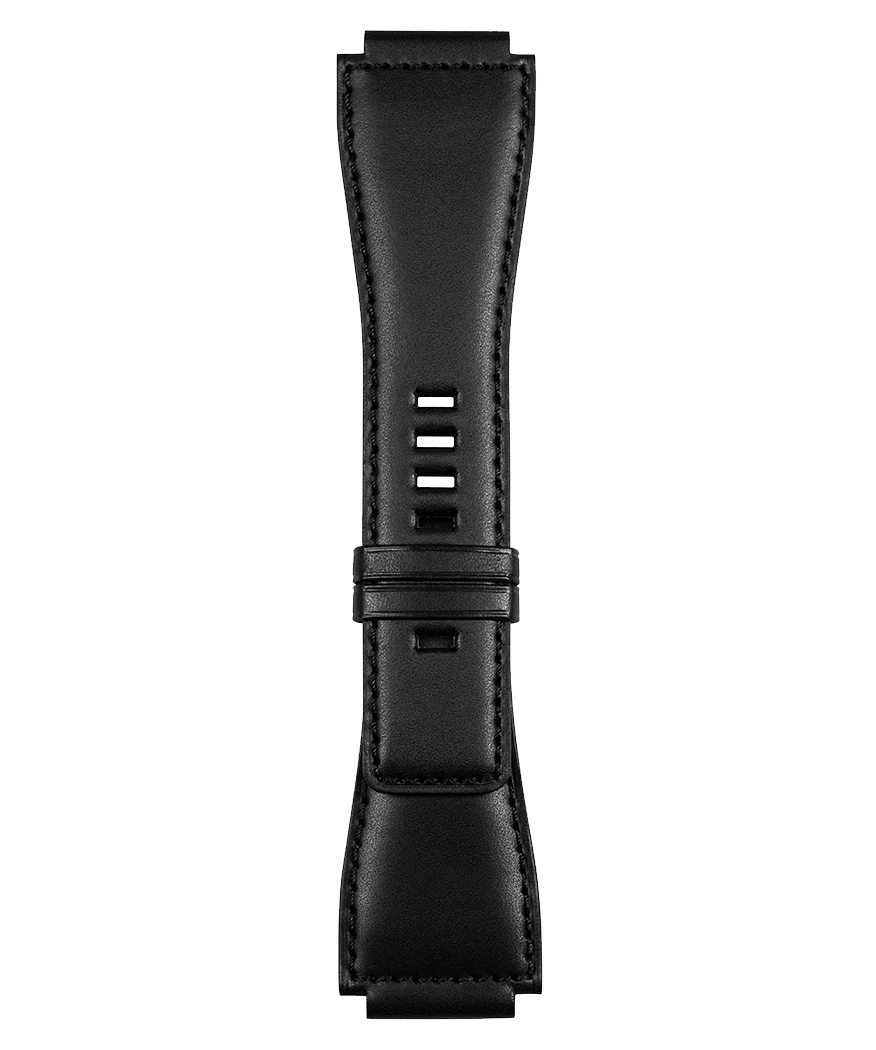 BR-03 - BR-01 - BR-X1 Bracelet en cuir de veau de couleur noire