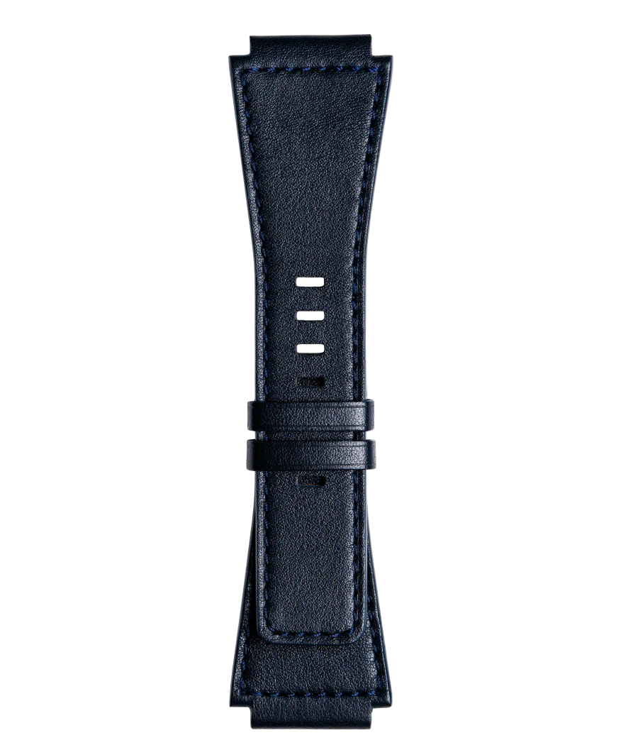 BR-03 BRACELET EN CUIR DE VEAU DE COULEUR BLEUE