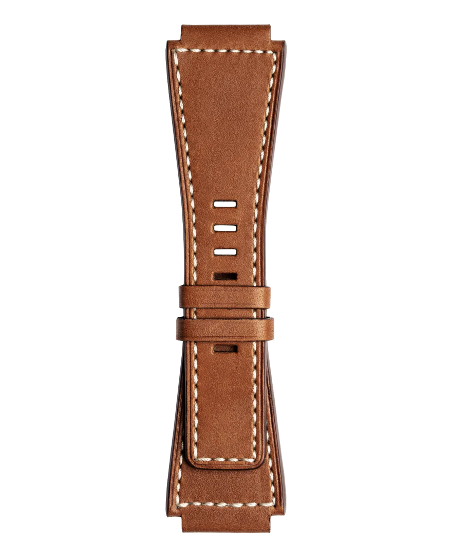 BR-03 BRACELET EN CUIR DE VEAU DE COULEUR MARRON CLAIR