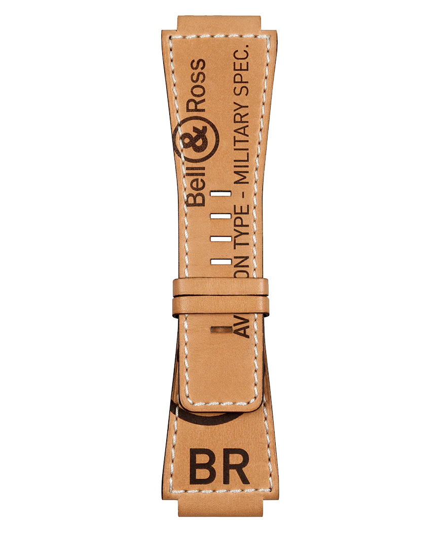 BR-03 - BR-01 - BR-X1 Bracelet en cuir de veau de couleur naturelle Heritage