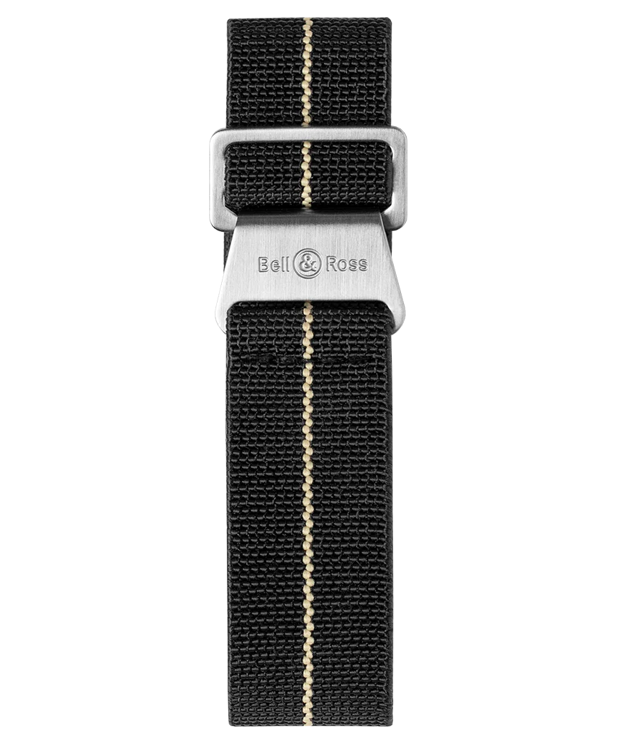 BR 123 - BR 126 - BR V2 - BR V3 Bracelet en toile élastique noire et beige
