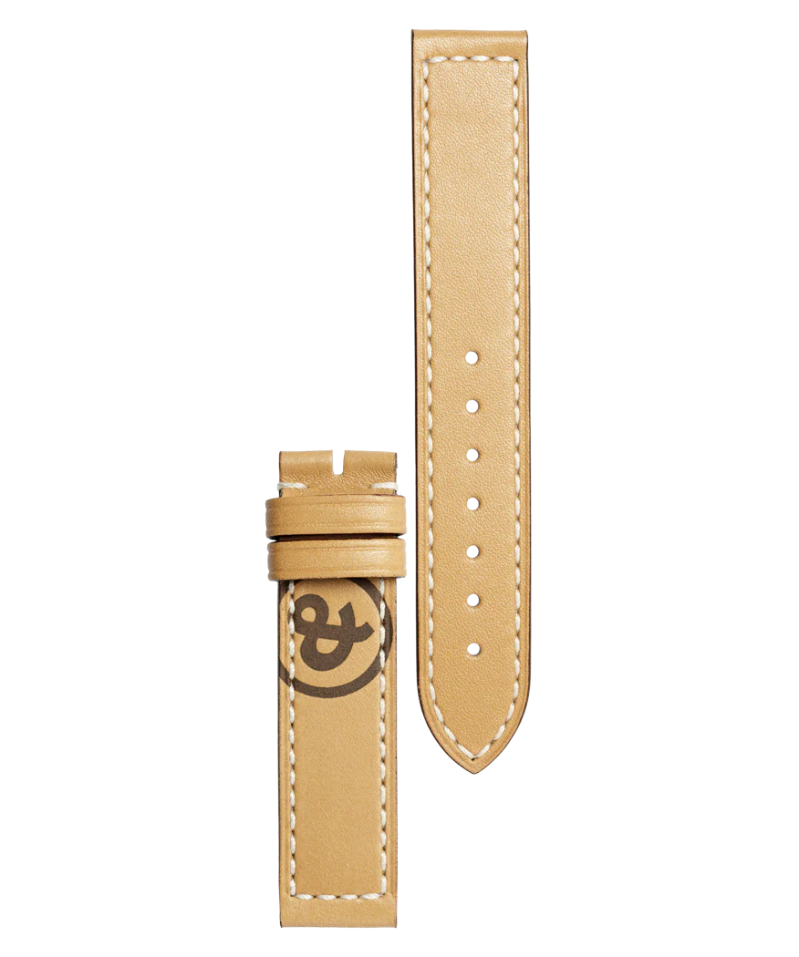WW1 Bracelet en cuir de veau de couleur naturelle Heritage