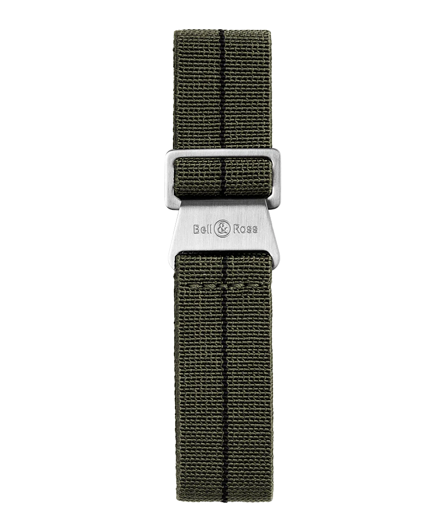 BR 123 - BR 126 - BR V2 - BR V3 Bracelet en toile élastique kaki et noir