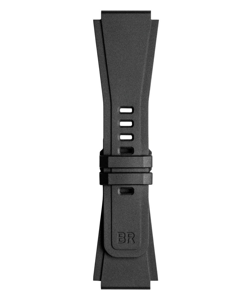 BR-03 BRACELET EN CAOUTCHOUC NOIR