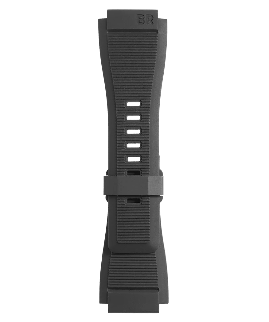 BR-03 - BR-01 - BR-X1 Bracelet en caoutchouc strié noir