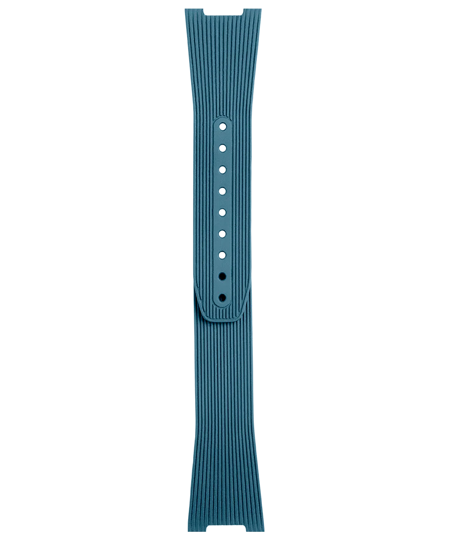 BR-05 AUTO - BR-05 GMT Bracelet en caoutchouc strié bleu ciel
