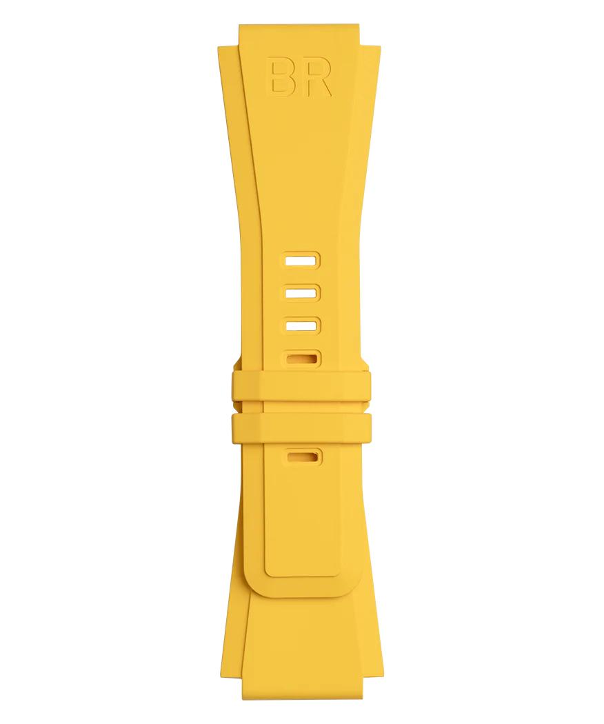 BR-03 - BR-01 - BR-X1 Bracelet en caoutchouc jaune