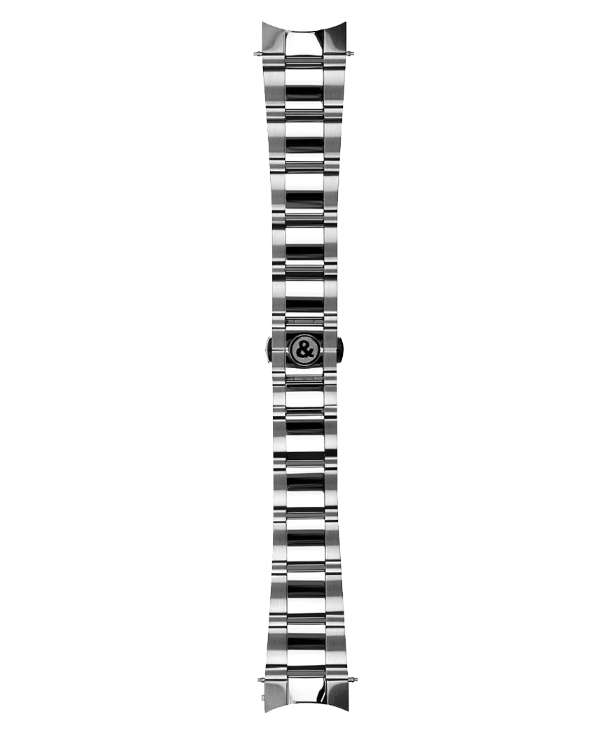 VINTAGE BR 126 OFFICER - BR 126 SPORT Bracelet en acier poli satiné