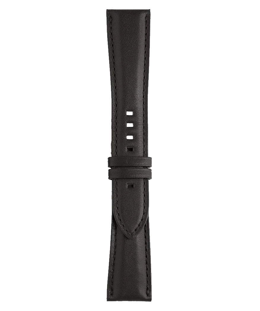 BR 123 - BR 126 - BR V2 - BR V3 Bracelet en cuir de veau de couleur noire