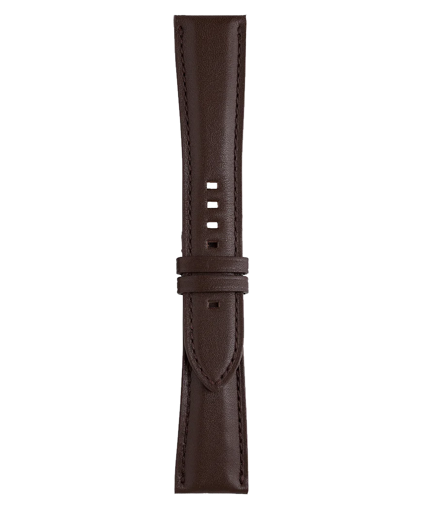 BR 123 - BR 126 - BR V2 - BR V3 Bracelet en cuir de veau de couleur marron