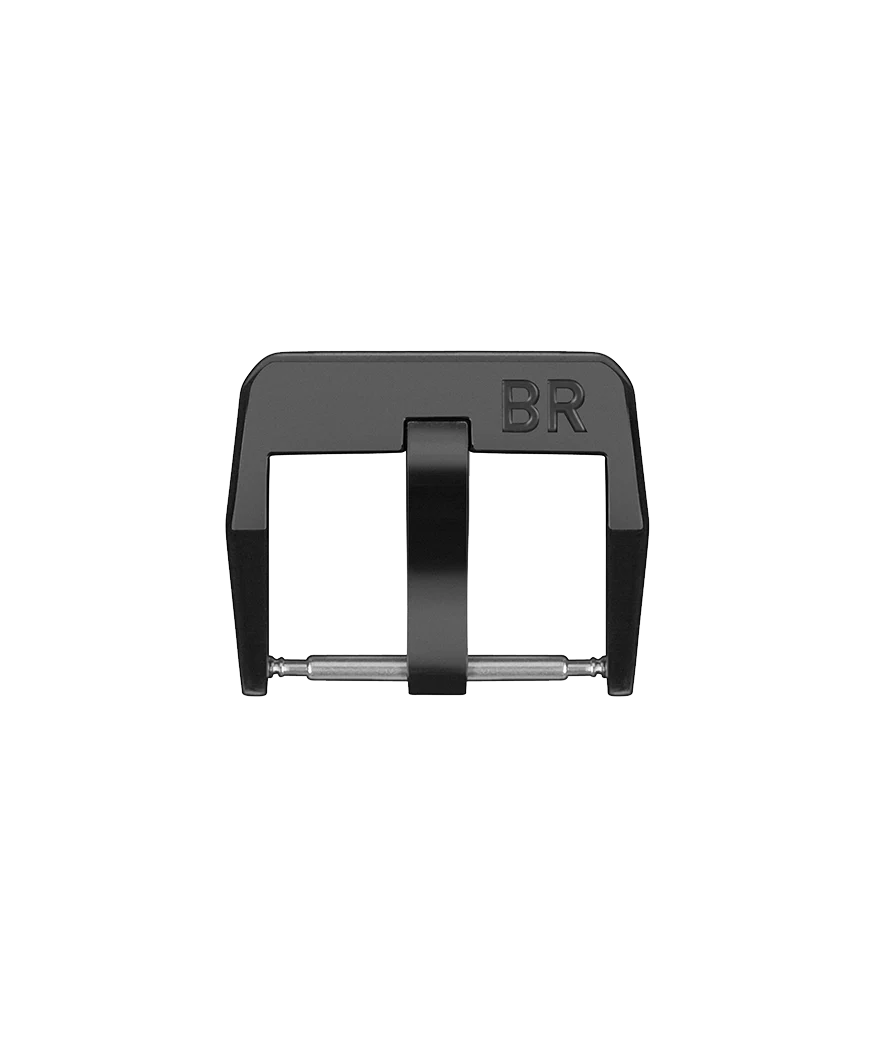 BR 123 - BR 126 - BR V2 - BR V3 Boucle ardillon en acier finition PVD noir mat
