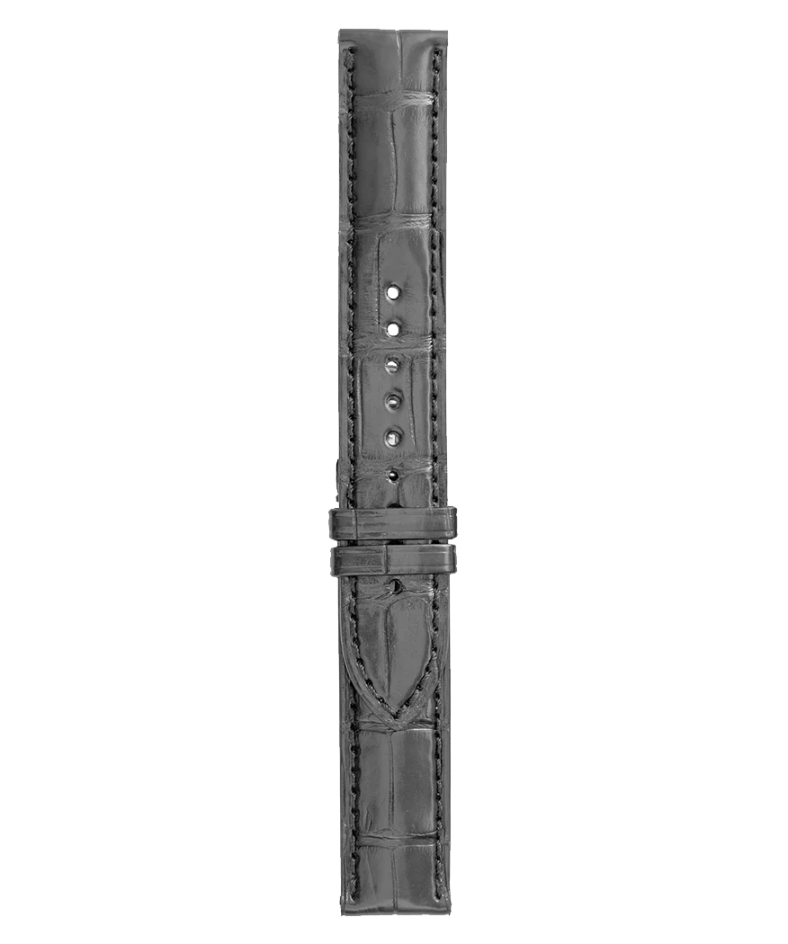 WW1 Bracelet en cuir d'alligator de couleur grise