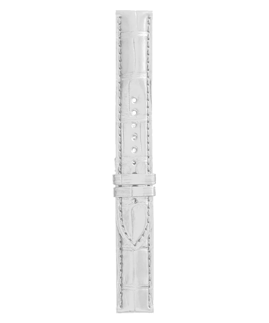 WW1 Bracelet en cuir d'alligator de couleur blanche